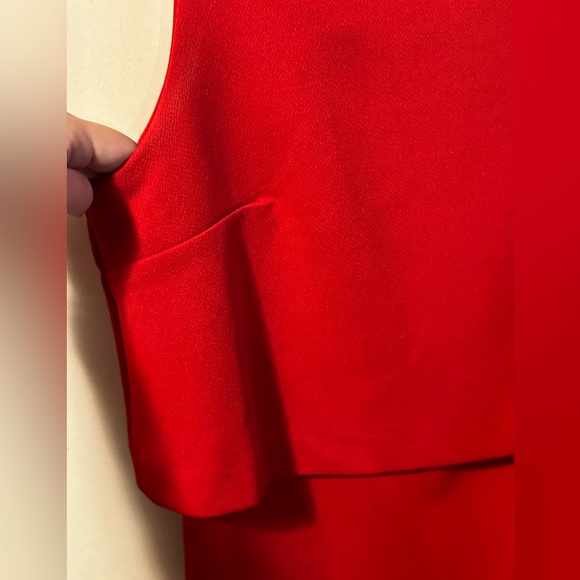Dynamite - gorgeous red fitted dress with unique top. Perfect for parties/events - Picture 2 of 8